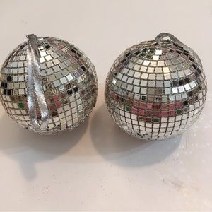 Two 4” Disco Ball Ornaments Souvenirs
